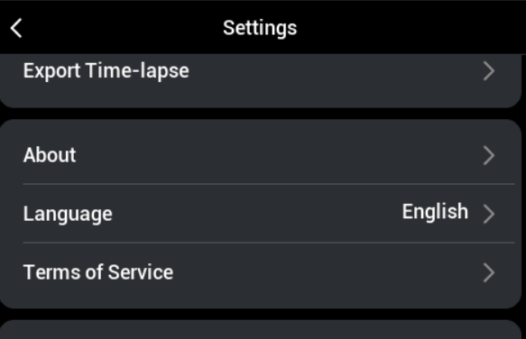 Tap About in the settings menu