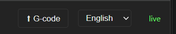 Import the GCode in the Web UI